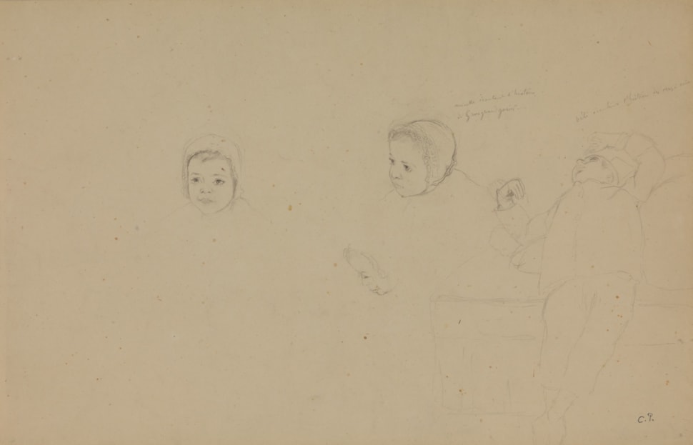 Étude de Minette - Camille Pissarro (1830 - 1903)